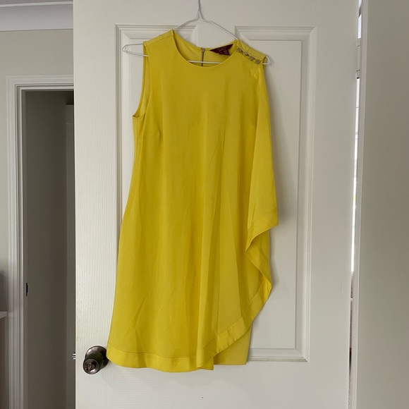 Ted Baker yellow tunic midi dress - Picture 2 of 3